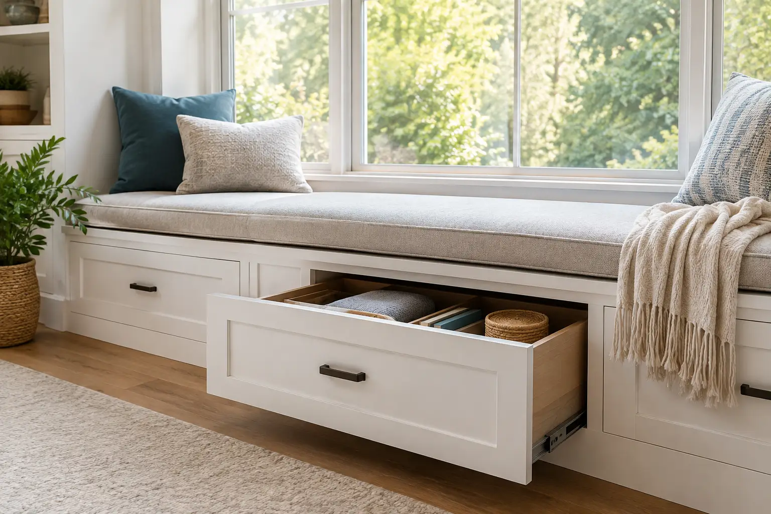 Built In Window Seat Storage for Lasting Use