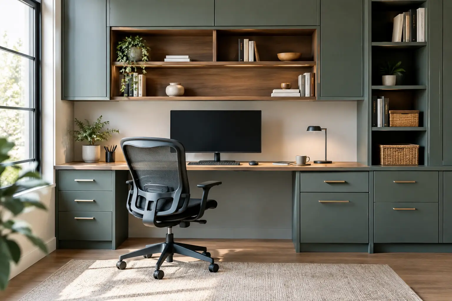 Home Office Cabinetry That Works as Hard as You Do