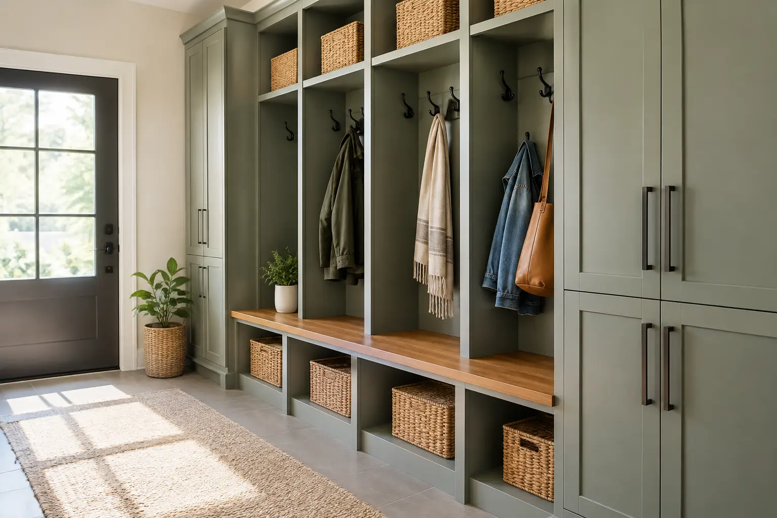 Mudroom Storage Cabinets That Work Harder